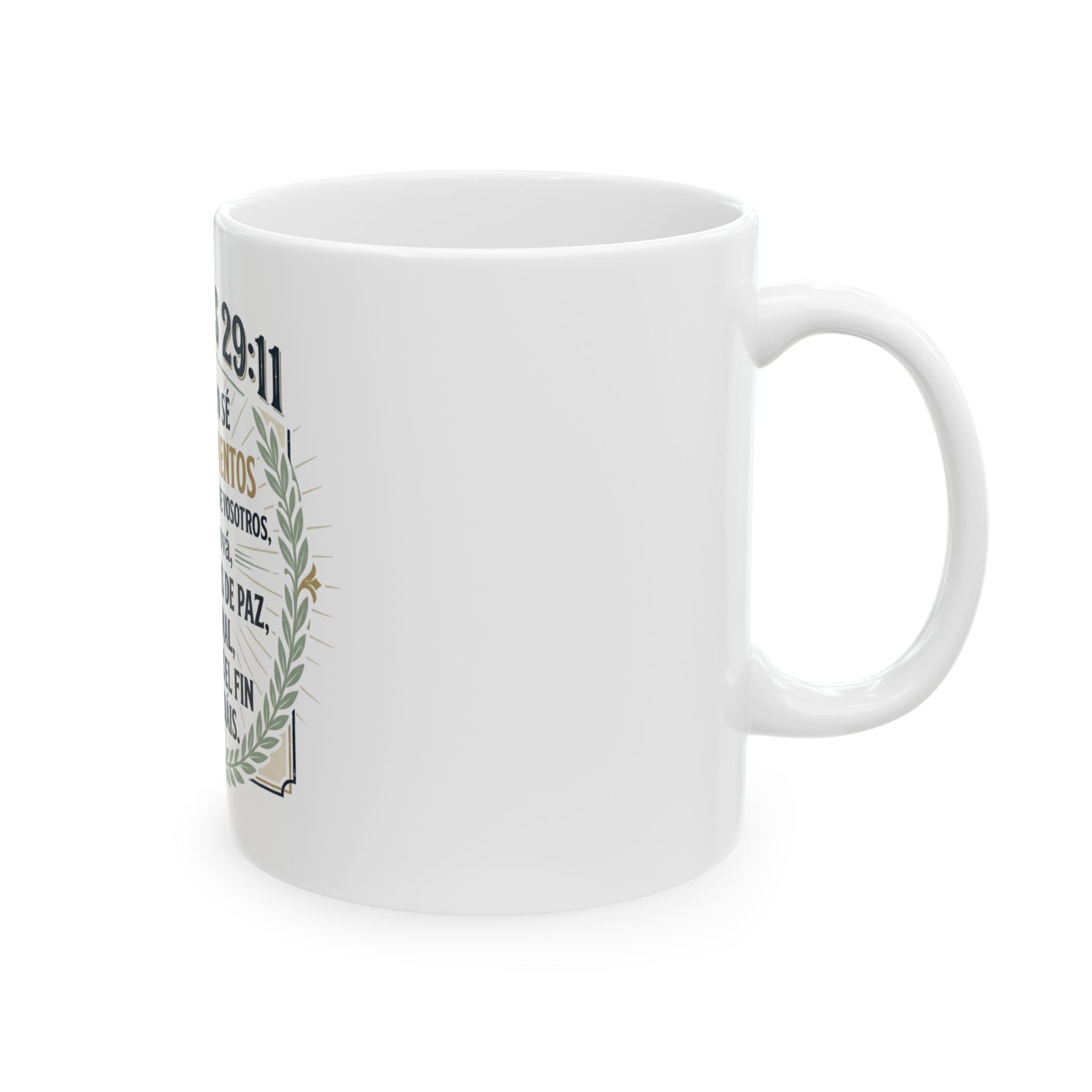 Jeremías 29:11 Spanish Scripture Mug – Taza Bíblica con Versículo de Paz (11oz/15oz)